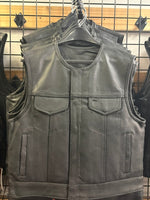 Men's SOA Style Club Perforated Leather Vest 6689.SHT (lowcut)