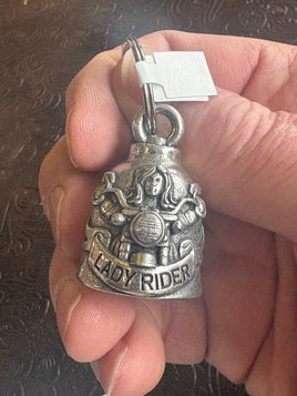 Motorcycle Lady Rider Biker Bell