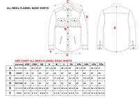 TW205.20 - Men's Black and Gray Flannel Shirt