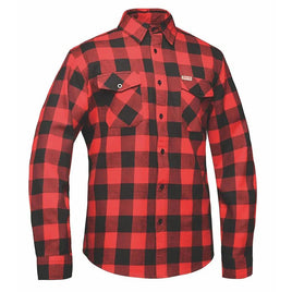 TW205.01 - Men's Black and Red Flannel Shirt