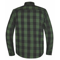 TW205.11 - MENS BLACK AND GREEN FLANNEL SHIRT