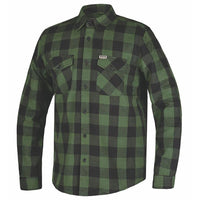 TW205.11 - MENS BLACK AND GREEN FLANNEL SHIRT