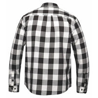 TW205.14 - Men's Black and White Flannel Shirt