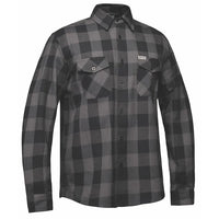 TW205.20 - Men's Black and Gray Flannel Shirt