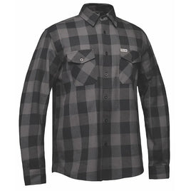 TW205.20 - Men's Black and Gray Flannel Shirt