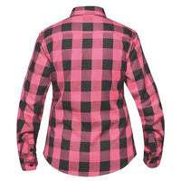 TW255.22 - Ladies Black and Pink Flannel Shirt