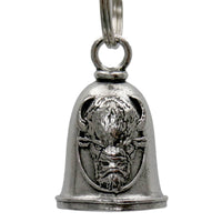 Milwaukee Leather MLB9081 Buffalo Crazy Motorcycle Good Luck Bell w/ Key Ring-Key Chain Accessory for Bikers