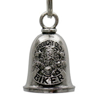 Milwaukee Leather MLB9108 Grouchy Biker Motorcycle Good Luck Bell w/ Key Ring-Key Chain Accessory for Bikers
