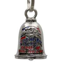Milwaukee Leather MLB9115 Land of the Free Eagle Motorcycle Good Luck Bell w/ Key Ring-Key Chain Accessory for Bikers