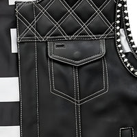 Burton - Men's Club Style Leather Vest - Limited Edition