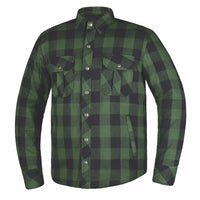 Warrior - Men's Black & Green Armored Flannel TW136.11