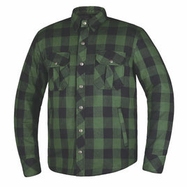 Warrior - Men's Black & Green Armored Flannel TW136.11