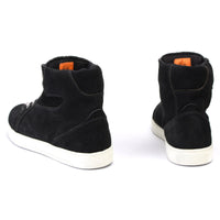 Milwaukee Leather MBM9106 Men's Premium Black Suede Leather Reinforced Street Riding Shoes w/ Ankle Support