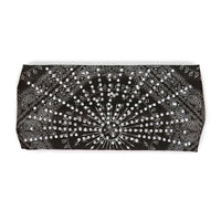 Milwaukee Leather | Bling Designed Wide Headbands-Headwraps for Women Biker bandana Classic Black- MLA8004