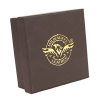Milwaukee Leather MP7107 Men's 5 Cent Buffalo Coin - Brown Leather Belt w/ Interchangeable Buckle - 1.5 inches Wide