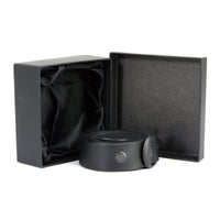 Milwaukee Leather MP7110 Men's F* Around - Find Out Black Leather Belt w/ Interchangeable Buckle - 1.5 inches Wide