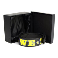 Milwaukee Leather MP7112 Men's We The People Black Leather Belt w/ Interchangeable Buckle - 1.5 inches Wide