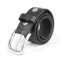 Milwaukee Leather MP7122 Men's Engine Block & Wings - Black Leather Belt w/ Interchangeable Buckle - 1.5 inches Wide