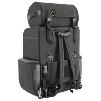 Milwaukee Leather SH605 Large Black Textile and PVC 2 Piece Touring Sissy Bar Motorcycle Bag