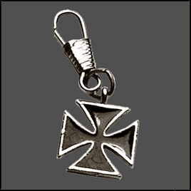 Chopper Cross Zipper Pull