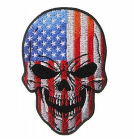 American Flag Skull patch
