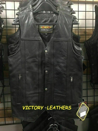 Tall leather vest sale