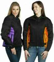 Ladies Black & Orange Breathable Jacket 
