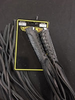 Black & Python Print Leather Brake & Clutch Lever Grips