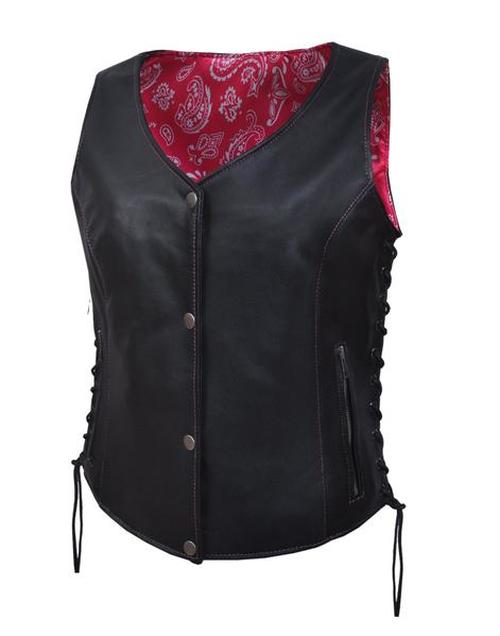 Ladies Leather Vest 6890.24 Victory Leathers Victory Leathers