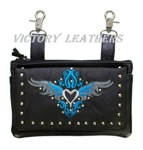 Ladies Leather Hip Belt Loop Bag BAG35-EBL1, Victory Leathers