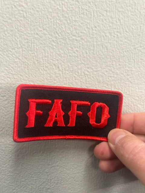 FAFO Patch Black & Red, Victory Leathers