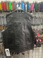 Men's Leather Motorcycle Vest 6036.2B