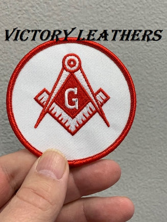 Red & White Masonic Patch