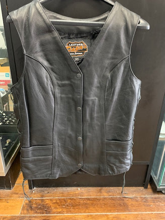 Leather motorcycle sales vest for sale