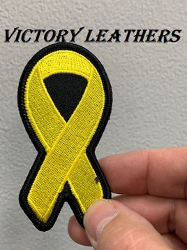 Cancer Awareness Yellow Ribbon Patch