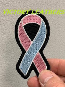 Pink & Blue Ribbon Patch
