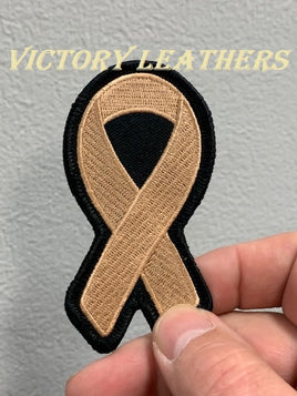 Peach Cancer Awareness Ribbon Patch