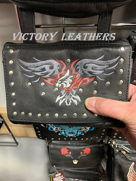 Leather Belt Loop Hip Bag with Wings, Victory Leathers