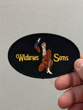 Freemasonry Biker Patch – Widows Sons Skull Square Compass Embroidered Iron-On