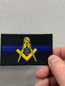 Masonic Thin Blue Line Patch