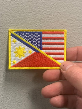American / Philippines Flag Patch |