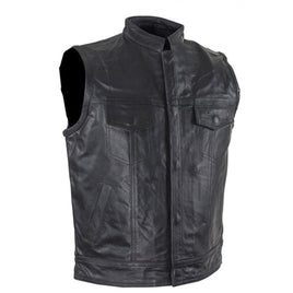 Kids Leather Motorcycle Vest 